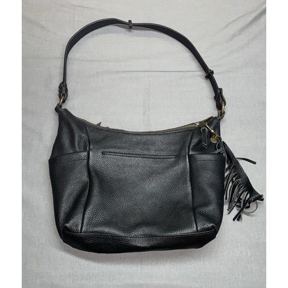 The Sak Hobo Bag Womens Leather Hobo Shoulder Bag With Bag Charm *read - Picture 1 of 12